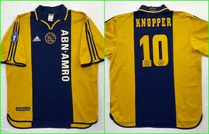 Adidas AJAX 2000 KNOPPER #10 MATCH WORN Centenary Away Football Shirt Jersey, XL - Picture 1 of 24