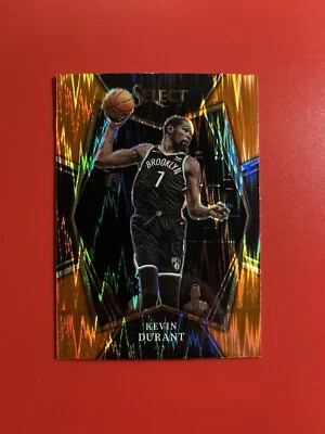 2021-22 Panini Select Premier Level Orange Flash Prizm #135 Kevin Durant - Image 1 of 2