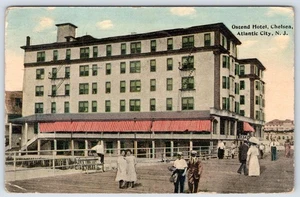 1913 OSTEND HOTEL CHELSEA ATLANTIC CITY NJ NEW JERSEY ANTIQUE POSTCARD - Picture 1 of 2