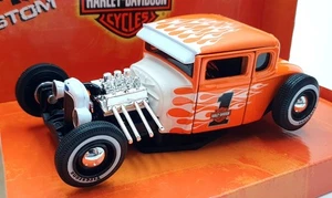 Maisto 1/24 Scale Diecast 32175 - 1929 Ford Model A Flames - Orange/White - Picture 1 of 5