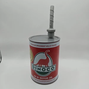Disney Parks RED Dinoco Motor Oil Can Souvenir Cars Land Cup Radiator Springs - Picture 1 of 5