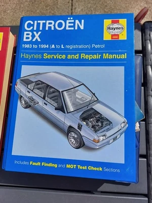 Haynes Service & Repair Manual Citroen BX  1983-1994 - Image 1 of 2