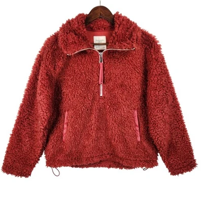Abercrombie & Fitch защемленный кокон флисовая куртка женщин SZ SM 1/4 молнии EUC - Изображение 1 из 4