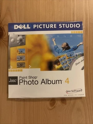 Jasc Paint Shop Photo Album 4 Dell Picture Studio Software Disc CD Never Opened - Image 1 of 2