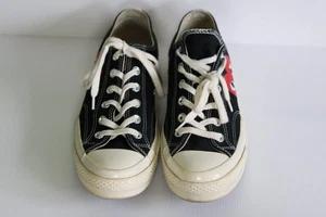 Converse All Star X Comme des Garcon schwarze niedrige Canvas-Sportschuhe Größe UK Herren 8 - Bild 1 von 8