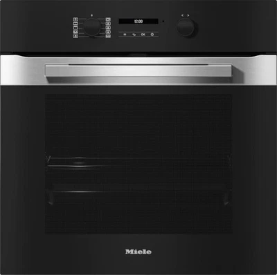 Miele H 2861-1 BP Backofen Glas schwarz Edelstahl AirFry, Pyrolyse EEK: A+ - Bild 1 von 3