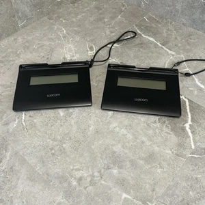 (2) Wacom STU-300 / 01 USB LCD Signature Tablet Pad with Stylus Pen NO USB CORD - Picture 1 of 4