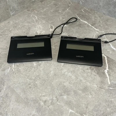 (2) Wacom STU-300 / 01 USB LCD Signature Tablet Pad with Stylus Pen NO USB CORD - Image 1 of 4