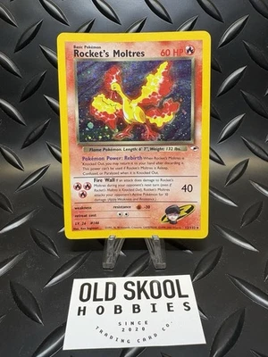 2000 Pokemon WOTC Gym Heroes ~ Rocket's Moltres Holo Rare 12/132 ~ HP/DMG - Image 1 of 4