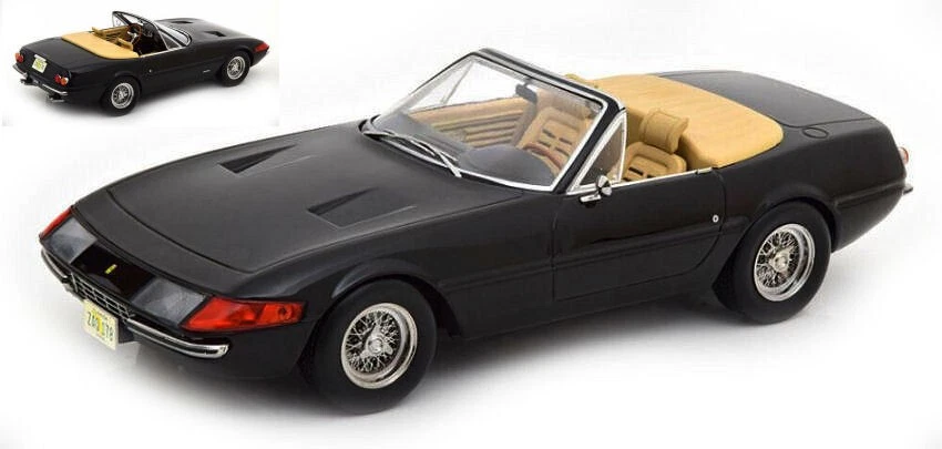 FERRARI 365 GTB DAYTONA CONVERTIBLE 1a SERIE 1969 BLACK 1:18 - Immagine 1 di 1