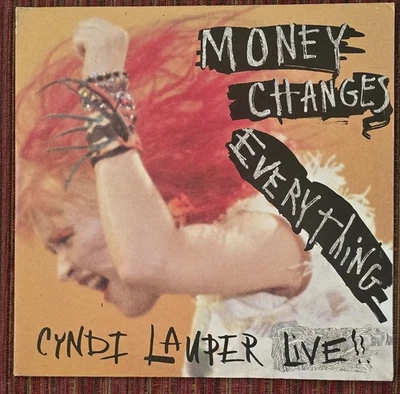 CYNDI LAUPER - MONEY CHANGES EVERYTHING 12" AUSTRALIA WHITE LABEL PROMO SINGLE - Image 1 of 4