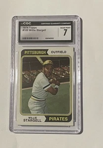 1974 Topps Willie Stargell Card CGC Graded 7 Near Mint Cash Back !! - Picture 1 of 2