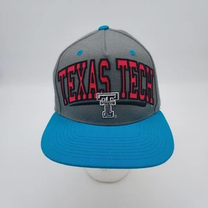 Unique Tech University Red Raiders Adjustable Snap Back Zephyr Hat Pink & Blue - Picture 1 of 14