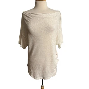 Top Free People Ivory Off The Shoulder talla pequeña nuevo con etiquetas - Imagen 1 de 4
