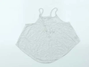 H&M Girls Grey Viscose blend T-Shirt Size 9-10 Years - Picture 1 of 12