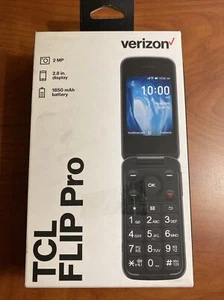 Verizon Prepaid TCL Flip Pro 2.8 In Display Slate Gray - NEW - Afbeelding 1 van 4