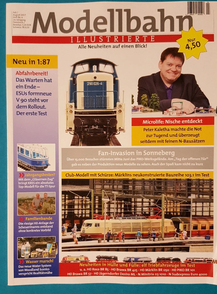 Modellbahn ILLUSTRIERTE Heft 4 Juli August 2017 ungelesen 1A abs.TOP - Bild 1 von 1
