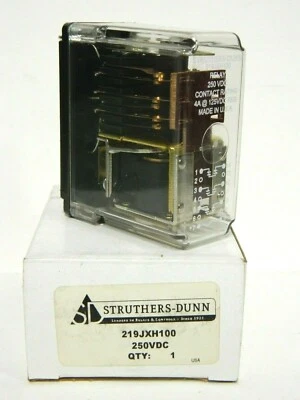 NEW STRUTHERS-DUNN 219JXH100 RELAY 250VDC Contact Rating 4A @ 125V  - Image 1 of 3