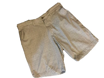 Pantalones Cortos de Golf Robert Graham Patrón de Rejilla en Nailon Gris con Elastizado Luz Comodidad 36 Foto 1 de 4