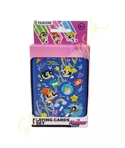 Set carte da gioco The Powerpuff Girls in scatola di latta Cartoon Network NUOVE sigillate - Foto 1 di 4