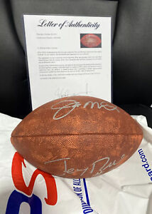 Joe Montana Jerry Rice autographed wilson official Leather football PSA/DNA COA