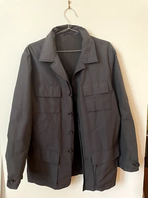 Chaqueta Jil Sander (color marrón oscuro/negro, hecha en Italia) Foto 1 de 2