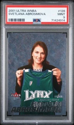 2001 Ultra WNBA Svetlana Abrosimova PSA 9 Rookie UCONN Huskies - Image 1 of 2