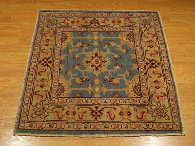 3 x 3.3 Handmade Fine Quality Afghan Caucasian Square Rug _Veggie Dyed Fine Wool - Image 1 of 4