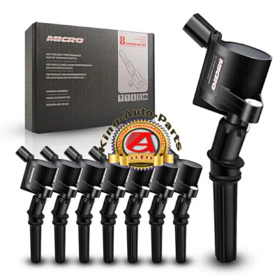 Performance Ignition Coil & Spark Plug for Ford F150 Lincoln Navigator 4.6 DG508 - Image 1 of 4