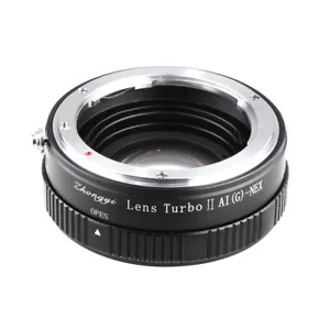 Nuevo adaptador de lente Turbo II para lente Nikon G a montura Sony E NEX VG20 α6000 a6300 - Imagen 1 de 6