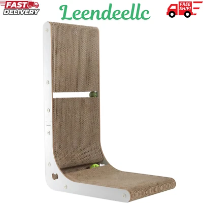 Cardboard Cat Scratcher, Vertical Cat Scratching Board, 23.6 Inch L-Shape Cat - Image 1 of 4