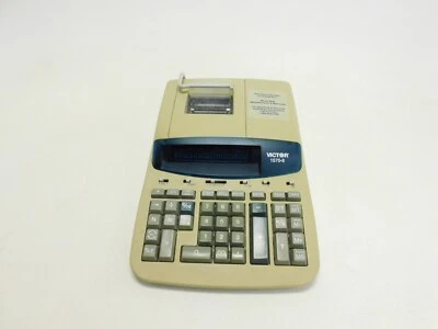 Victor 14 Digit Heavy Duty Two Color Printing Calculator 1570-6- Tested - Image 1 of 4