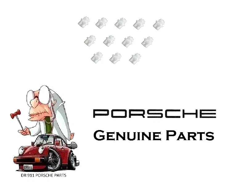 Clips de varilla de bloqueo de puerta 12 piezas Porsche 911 y 928 99353156300 Foto 1 de 1