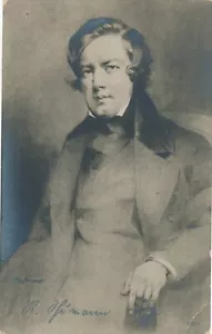 1915 Germany Robert Schumann composer photopc Hungary Versecz Censor Serbia - Picture 1 of 2