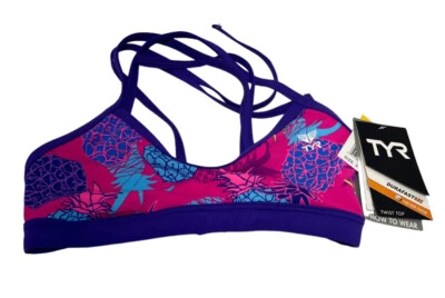 TYR женщин один Панама розовый X назад регулируемый подбрюшной твист верхний размер XS новый - Изображение 1 из 4