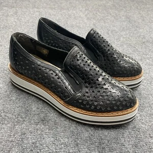 Summit White Mountain Womens Loafer Sz 38 Black Pewter Leather Casual Shoes - Picture 1 of 15