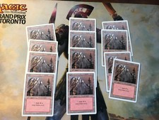 MTG - Magic the Gathering 12x Mountain (B) White Border Revised Basic Lands - NM