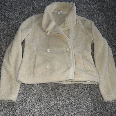 Abrigo James Perse beige polar con botones para mujer talla 2 Foto 1 de 4
