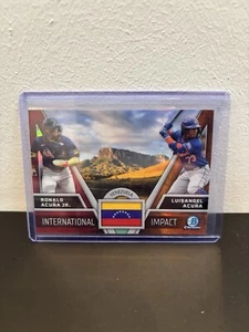 2024 Bowman Chrome Baseball #II-24 Ronald Acuna Jr. Luisangel Acuna - Picture 1 of 2