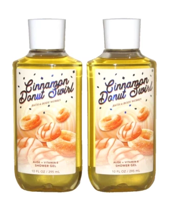 Bath & And Body Works "CINNAMON DONUT SWIRL" Set Of 2 - Shower Gel (New) - Image 1 of 2