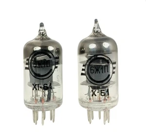 Matched Pair 6J1P 6ZH1P Tubes Rare Svetlana Vintage D Getter EF95 6J1 NOS 1961 - Picture 1 of 2