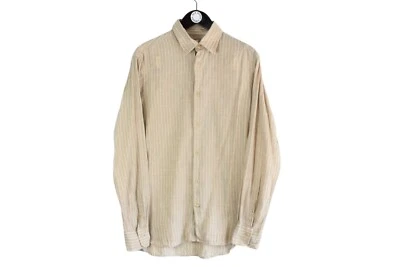 authentic CERRUTI Shirt Size L beige sand color - Image 1 of 4