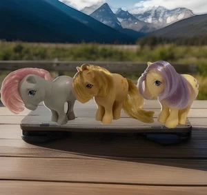 Vintage 1982 MLP Lot of 3 G1 Hasbro: Snuzzle, Lemon Drop, Butterscotch, FF, CF - Bild 1 von 12