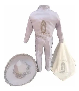 Handmade In MEXICO Kids Boy Mariachi Suit Traje del Charro Para Bautizo Year 4 - Picture 1 of 9