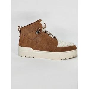 J/Slides Nell Faux Shearling Suede High-Top Platform Sneakers Women’s 8.5 - Picture 1 of 11