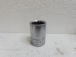 S-K 3/4-in Shallow Socket # 40124 1/2-in Drive  - Picture 1 of 7
