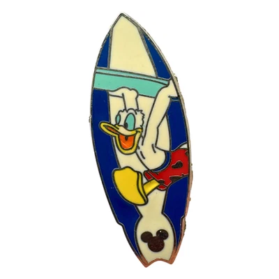 WDW Disney Donald Duck Surfboard Cast Lanyard Series Trading Pin DC2S10 - Image 1 of 4