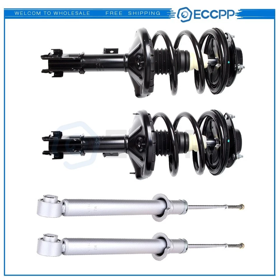 Kit completo de amortiguador de montaje de puntal 4 piezas para Mitsubishi Eclipse 2001-2005 Foto 1 de 4