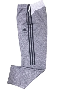 Jungen XL 18/20 Adidas Jogginghose Sport Trainingshose gerades Bein grau schwarz - Bild 1 von 7