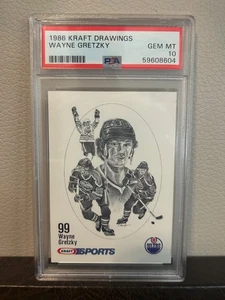 1986 Kraft Drawings WAYNE GRETZKY card #23 PSA 10 Edmonton Oilers HOF - Picture 1 of 2